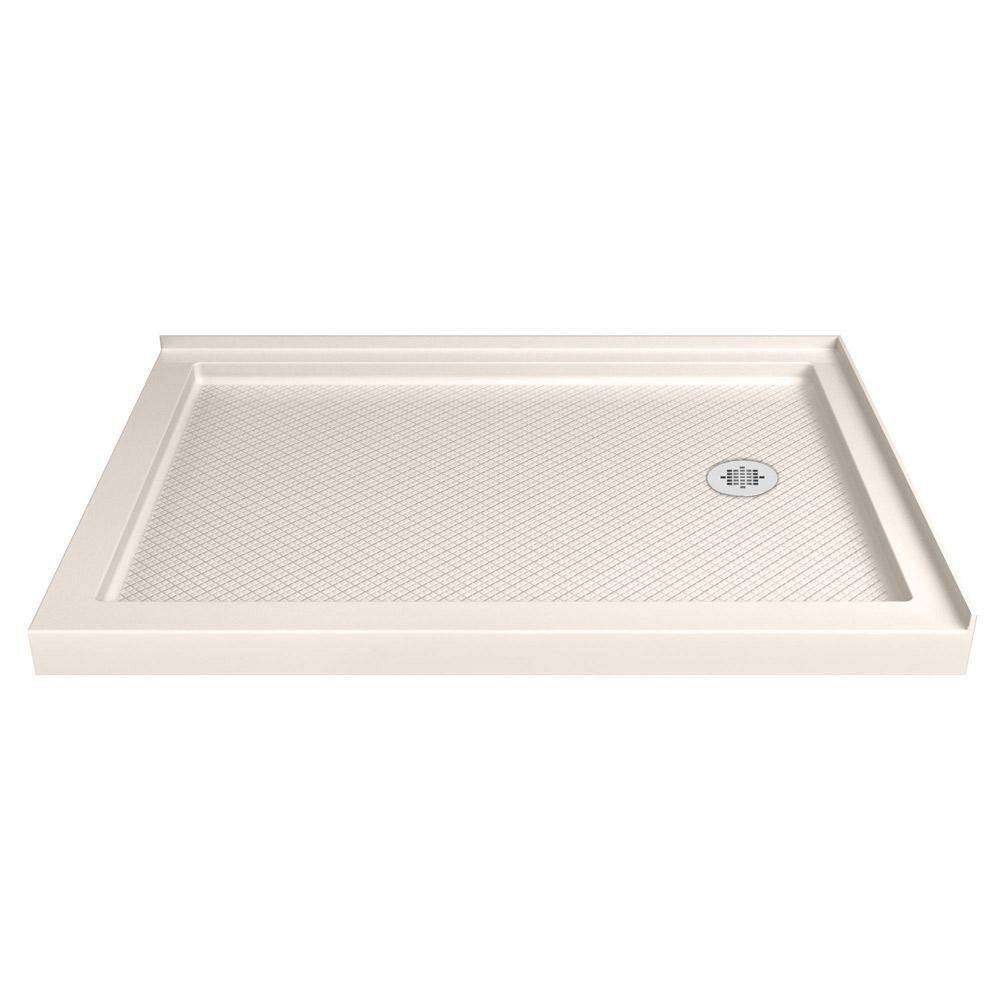Flex 48" x 74.75" Chrome Semi-Frameless Pivot Shower Enclosure
