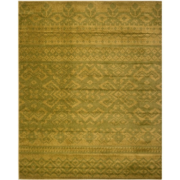 SAFAVIEH Adirondack Green/Dark Green 9 ft. x 12 ft. Geometric Area Rug