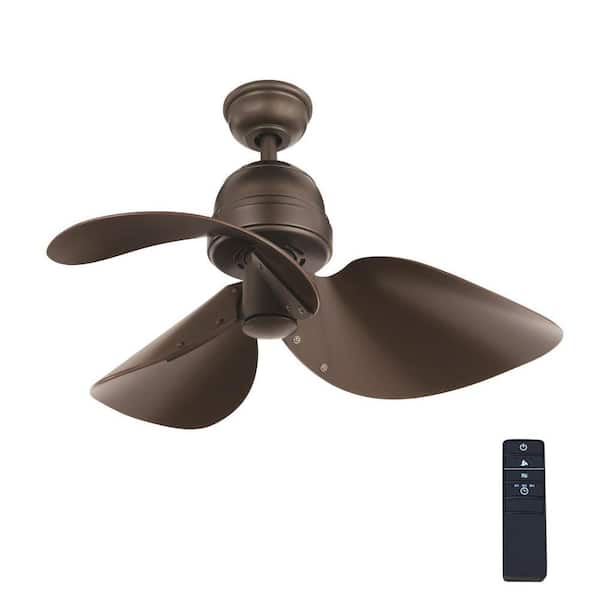 Home Decorators Collection Kyland 32 in. Indoor Espresso Bronze Ceiling Fan with Remote Control
