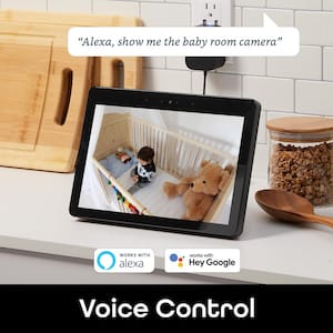 Scope WiFi Indoor Smart Motion Tracking Security Camera, No Hub Required, 2 Way Audio and Night Vison, Works with Alexa