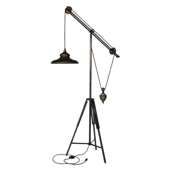 A & B Home Arris 68.8 in. Dark Bronze Floor Lamp