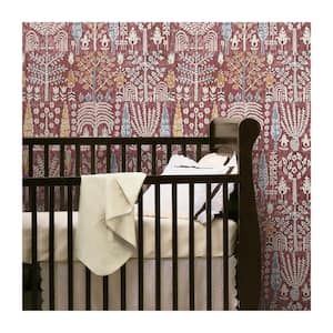 Red and Yellow Persian Ikat Peel and Stick Wallpaper (Covers 28.29 sq. ft.)
