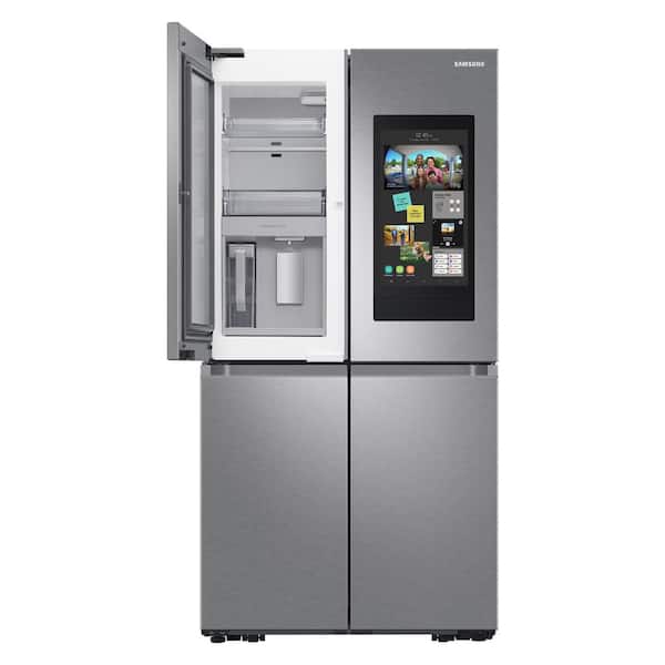 Samsung 22 5 Cu Ft Family Hub 4 Door French Smart Refrigerator In Stainless Steel Counter Depth Rf23a9771sr Samsung 22 5 Cu Ft Family Hub 4 Door, Samsung Cabinet Depth French Door Refrigerator