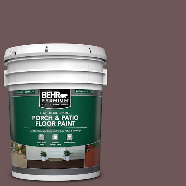 BEHR PREMIUM 5 gal. #N120-7 Grand Plum Low-Lustre Enamel Interior/Exterior Porch and Patio Floor Paint