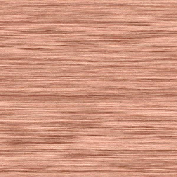 Seabrook Designs Grasslands Cliffside Salmon Vinyl Strippable Roll (Covers 60.75 sq. ft.)