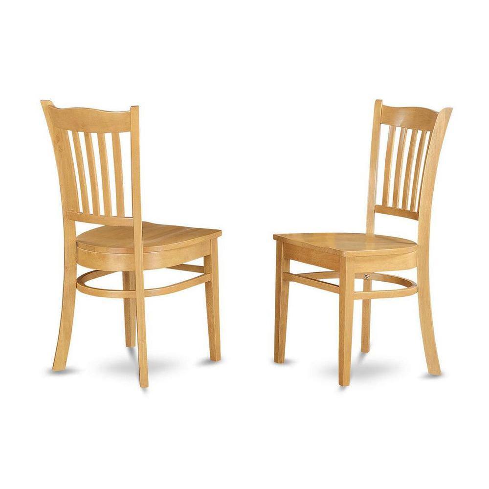 Oak Round Dining Table with 2 Chairs Set