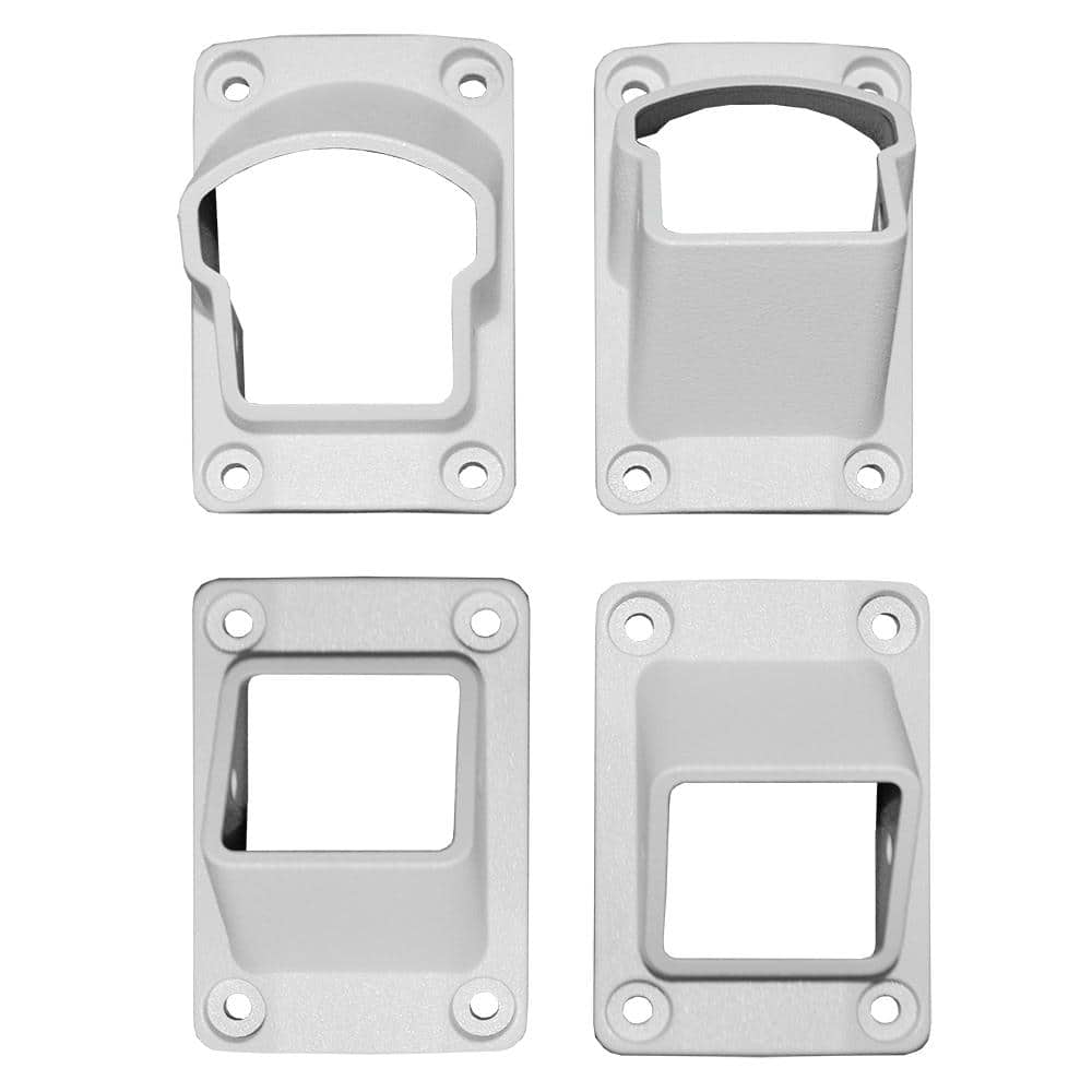Stanford Textured White Aluminum Stair Railing Bracket Kit (4-Piece) price history on PriceWatchPro