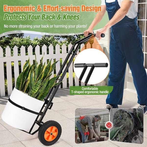 Heavy Duty Plant Caddy with Wheels, Adjustable Grabbing Arm and Suction Cups