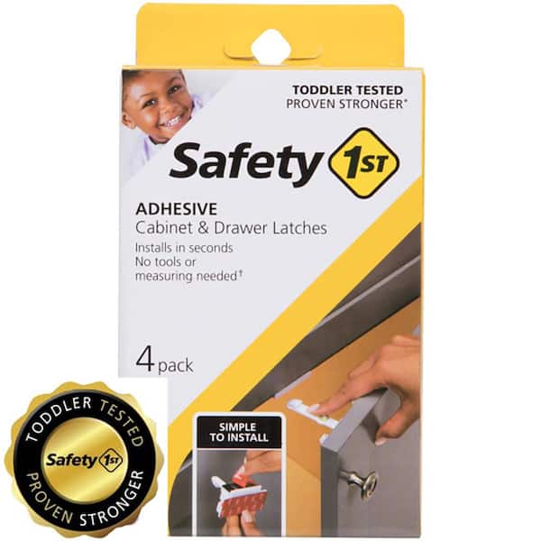 Safety 1st Adhesive Cabinet Latch (4-Pack) HS310 - The Home Depot