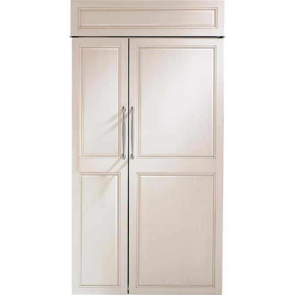 GE 42 in. 25.2 cu. ft. Smart Built-in Side-by-Side Refrigerator in Panel Ready