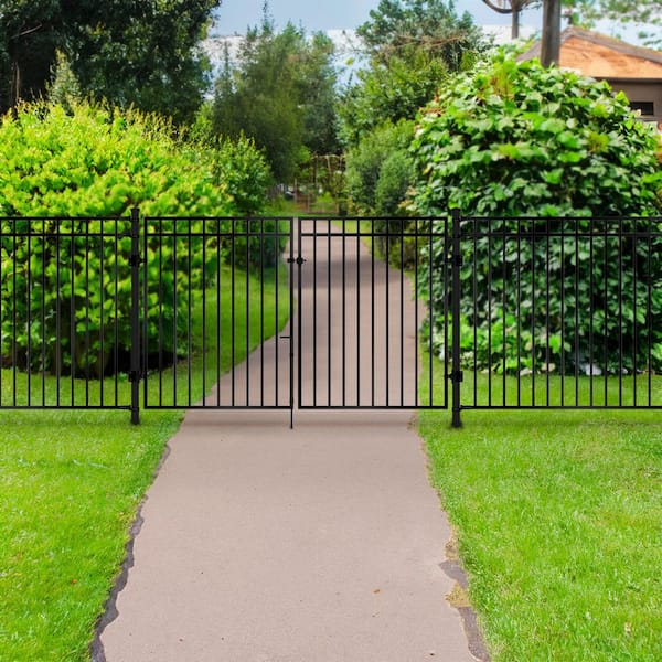 NUVO IRON 4 in. W x 2 4 in. L Double Gate Conversion Kit in Black