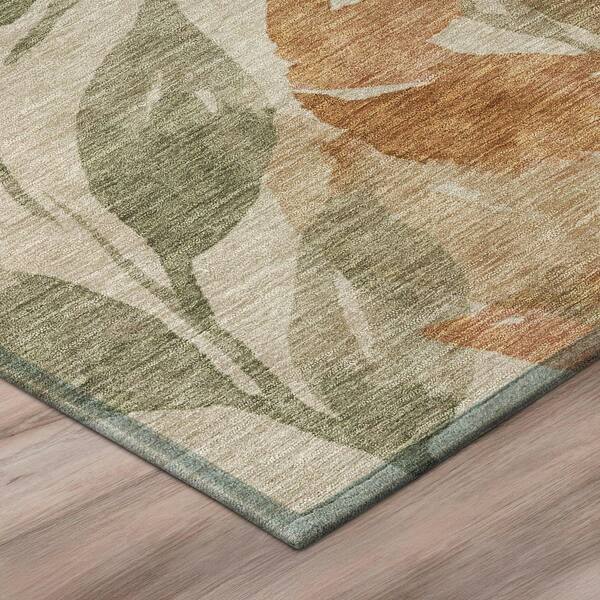 Chantille Machine Washable Indoor/Outdoor Abstract ACN2960 Putty 3 ft. x 5 ft. Area Rug