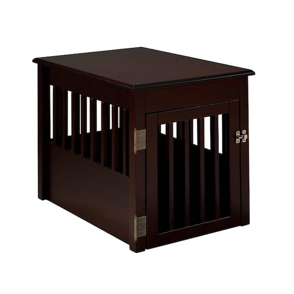 Camaflexi Ruffluv Cappuccino End Table Pet Crate - Medium
