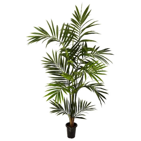 6 ft. Artificial Green Kenitia Palm Silk Tree