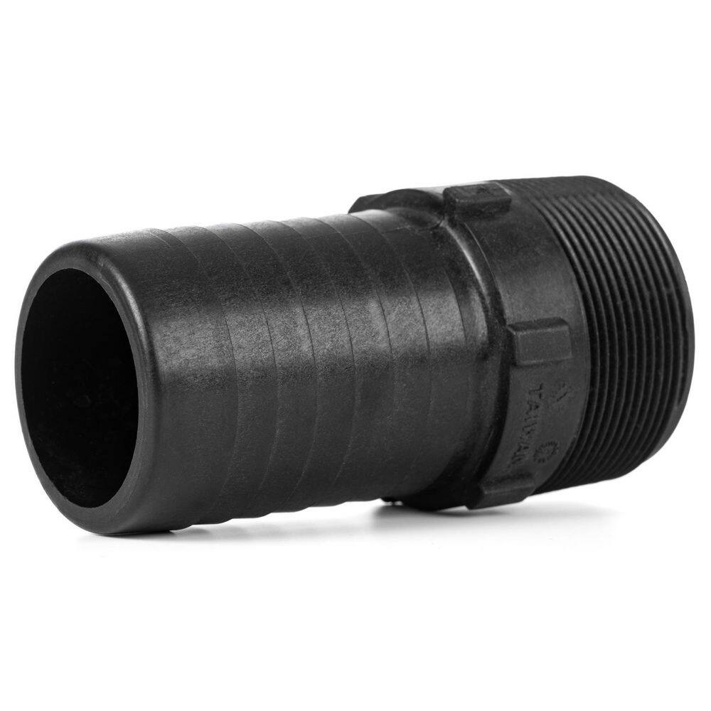 2 in. MPT x 2 in. Hose Barb Black Fiberglass-Reinforced Polypropylene Adapter price history on PriceWatchPro
