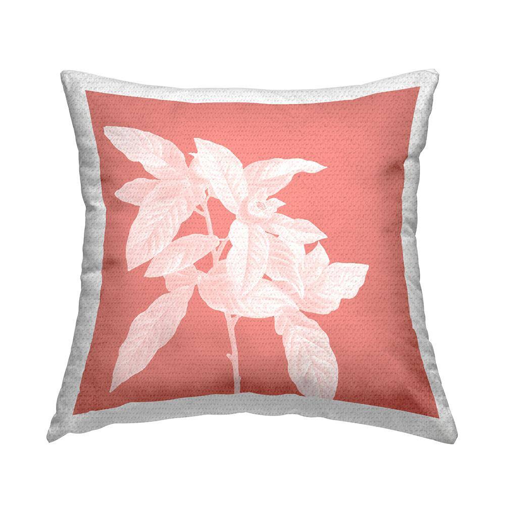 Pink Flower Sprout Pink Square Outdoor Throw Pillow price history on PriceWatchPro