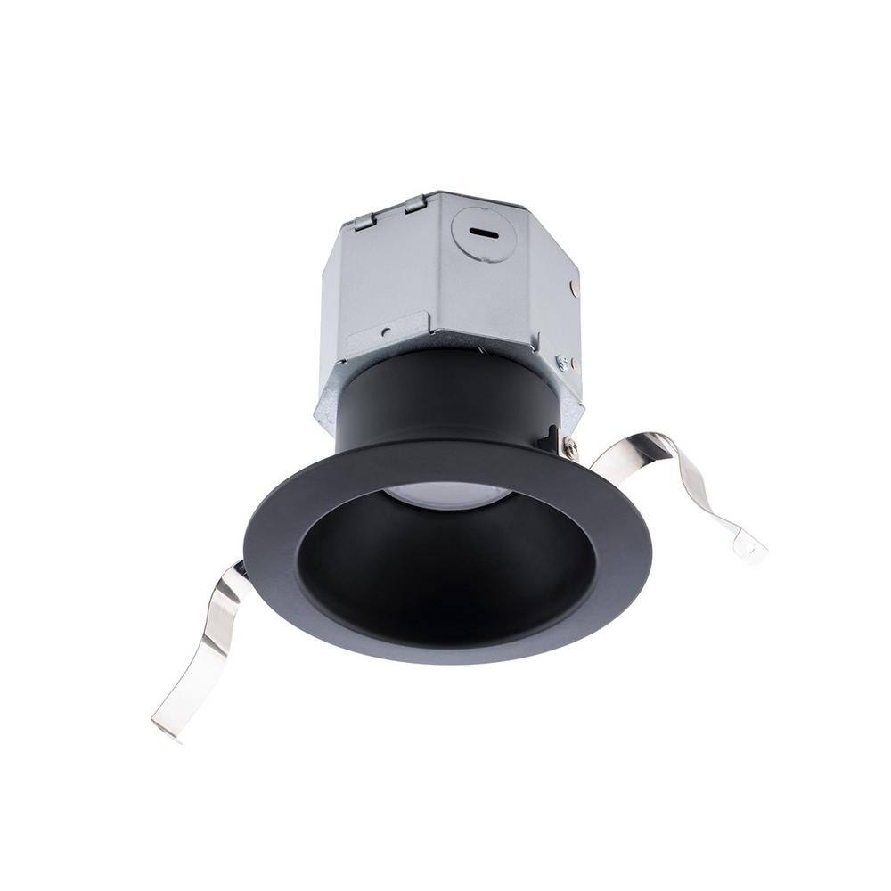 Black Aluminum 4in LED Round Recessed Light Kit