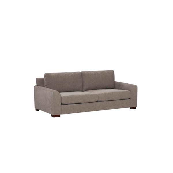Mirren 86 in. Tapered Arm Rectangle Sofa with 100% Performance Fabric in Grey