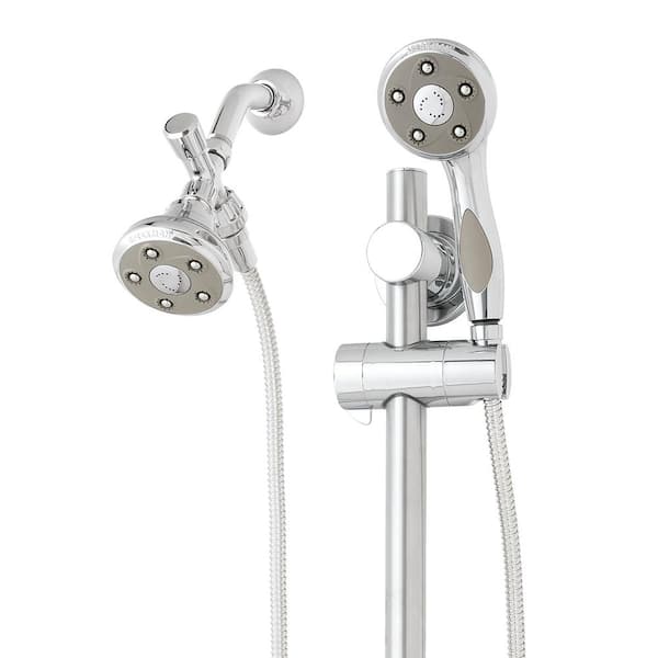 Speakman 3-spray 3.5 in. Dual Shower Head and Handheld Shower Head in Polished Chrome