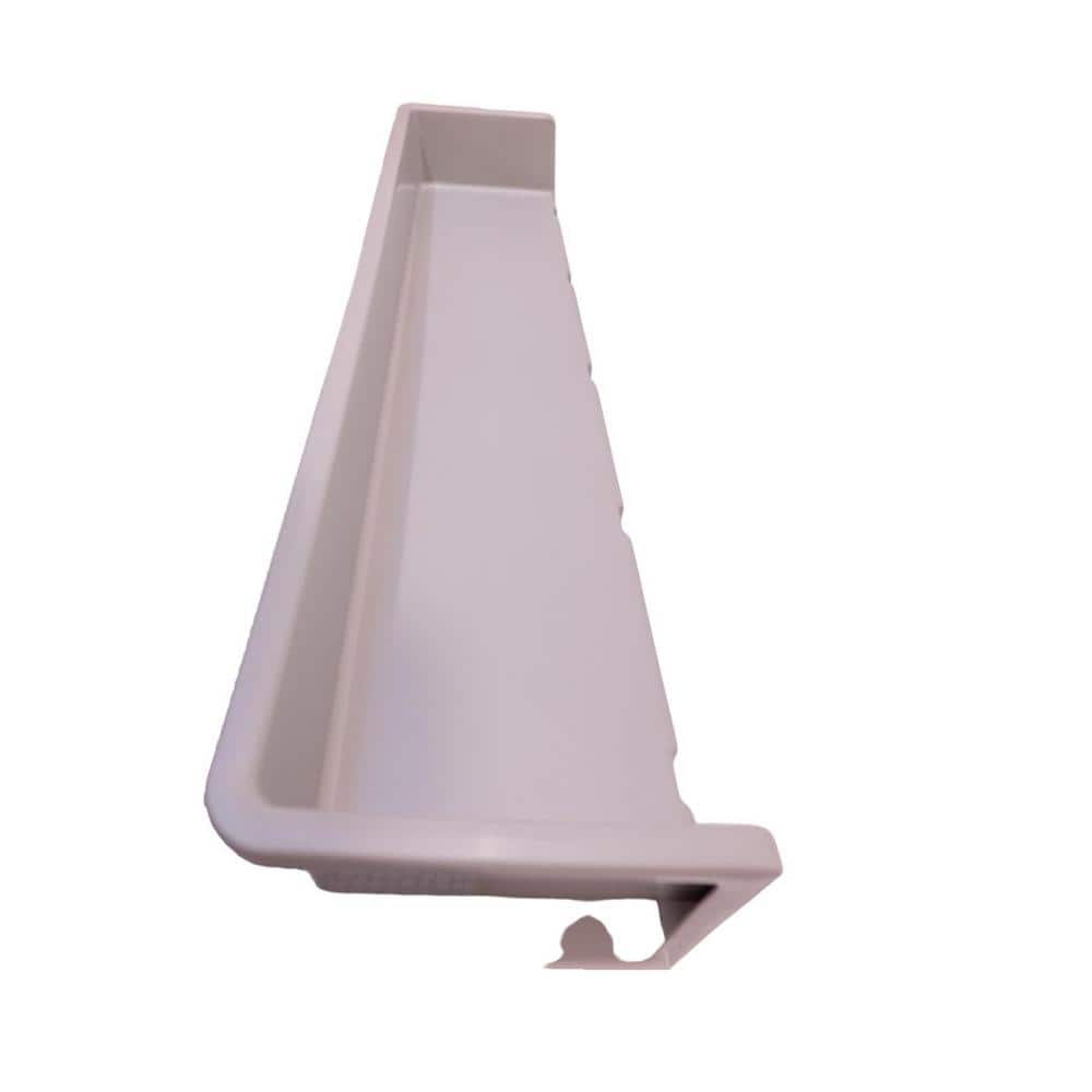 9 in. W Plastic Vanity Bathtub Splash Guard Play Shelf, Suction Cups Attach