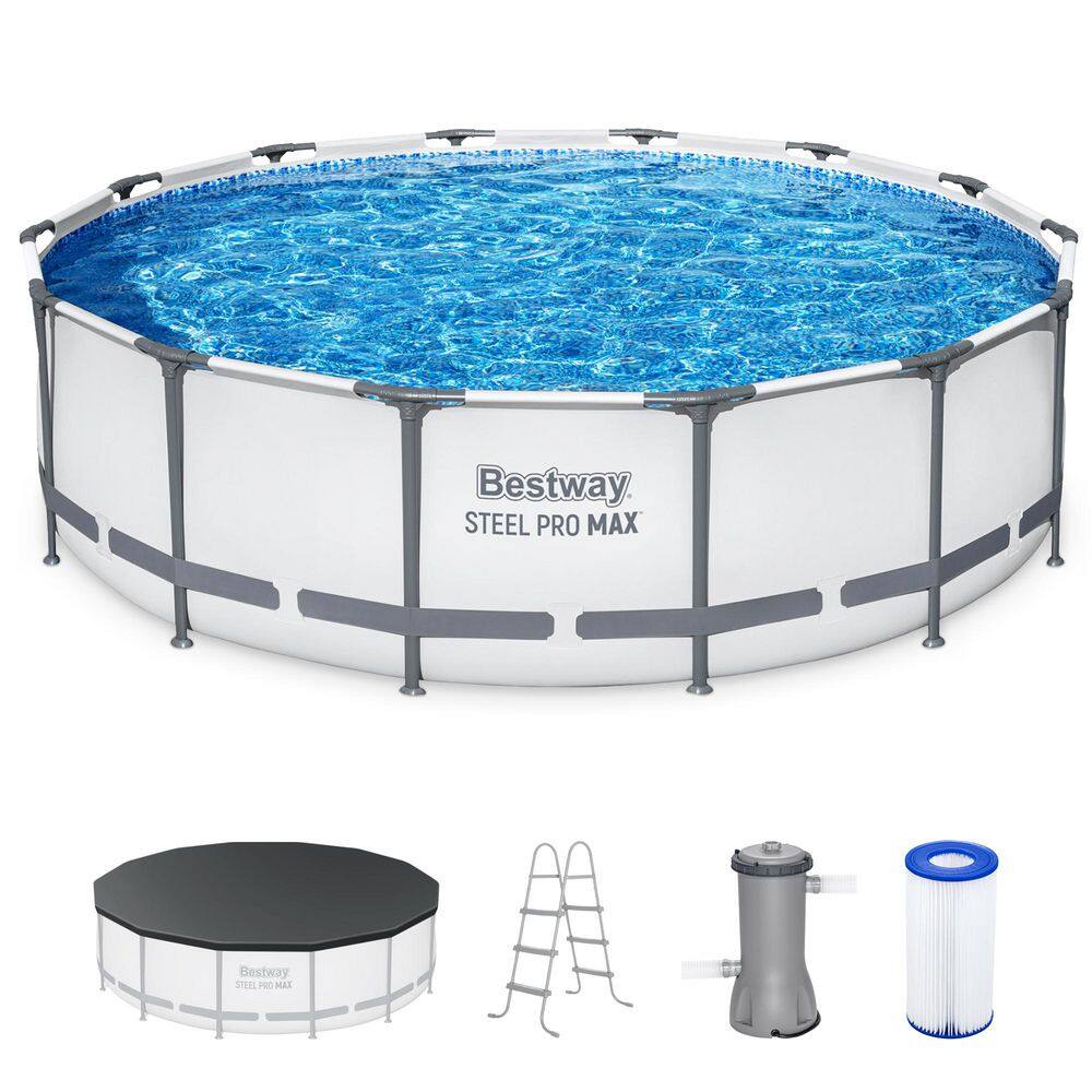 Steel Pro MAX 14 ft. x 14 ft. Round 42 in. Deep Metal Frame Pool Set price history on PriceWatchPro