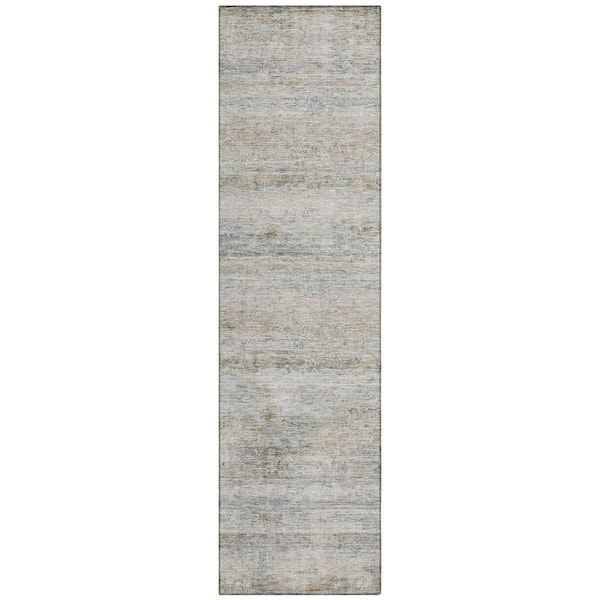 Chantille Machine Washable Indoor/Outdoor Abstract ACN2154 Granite 2 ft. 3 in. x 7 ft. 6 in. Runner Rug