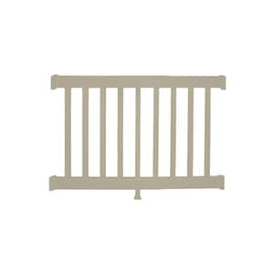 Walton 3 ft. H x 4 ft. W Khaki Vinyl Railing Kit