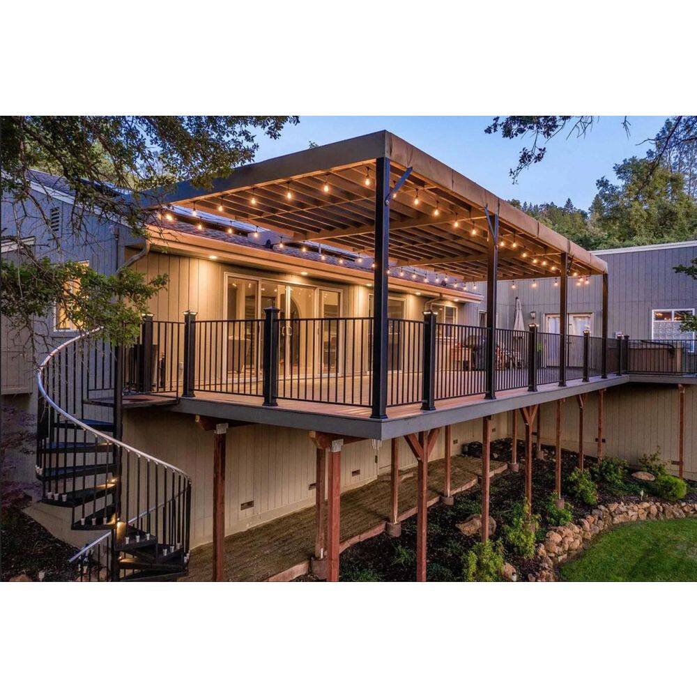 Fe26 Traditional 36 in. H 12 in. W Black Sand Steel Picket Railing price history on PriceWatchPro