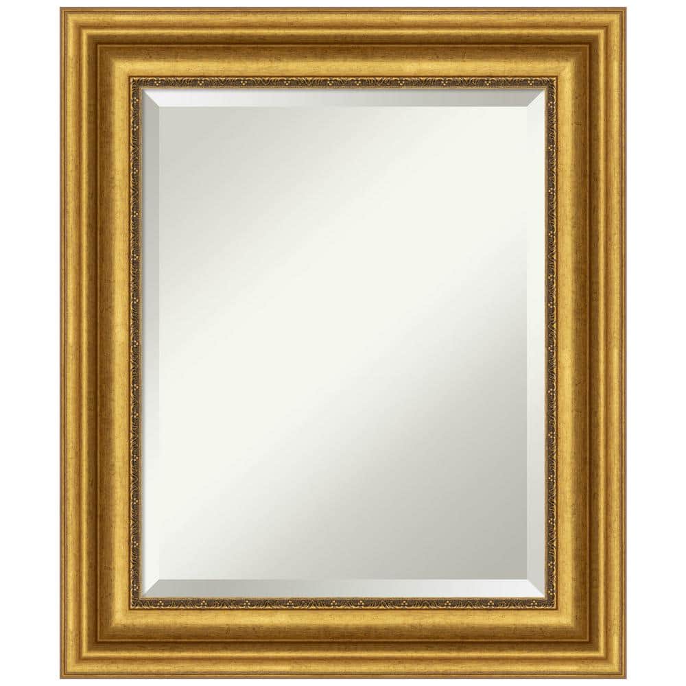 Parlor 22" x 26" Gold Polystyrene Rectangular Wall Mirror