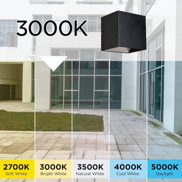 AFX Zoe 9-Watt 120-277-Volt White Integrated LED Wall Mount Sconce