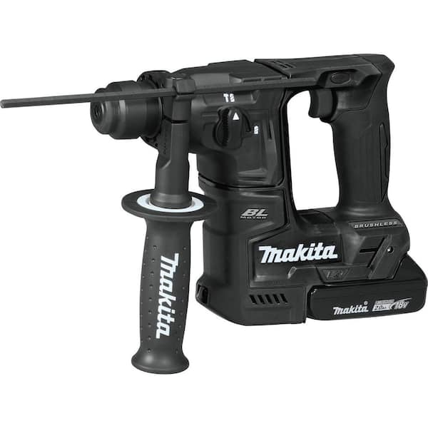 Makita hr166dsae1 10.8 v cxt cordless brushless sds plus deals rotary hammer drill & accessory kit 2 x 2.0 ah