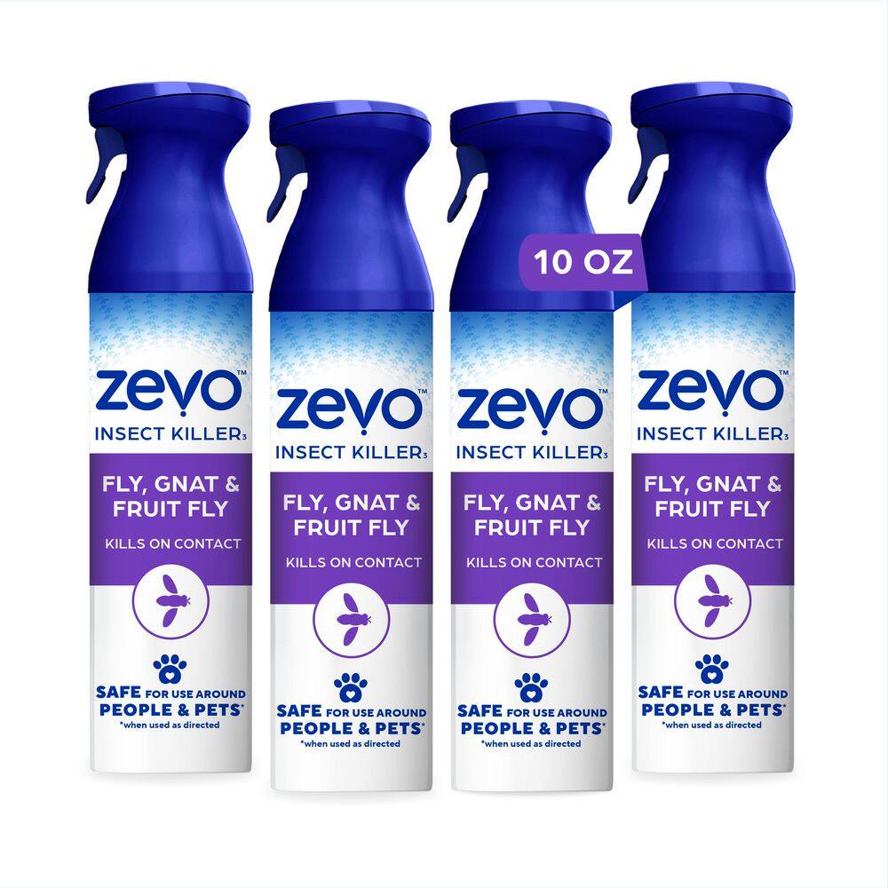 ZEVO 10 oz. Fly, Gnat and Fruit Fly Flying Insect Killer Aerosol Spray ...