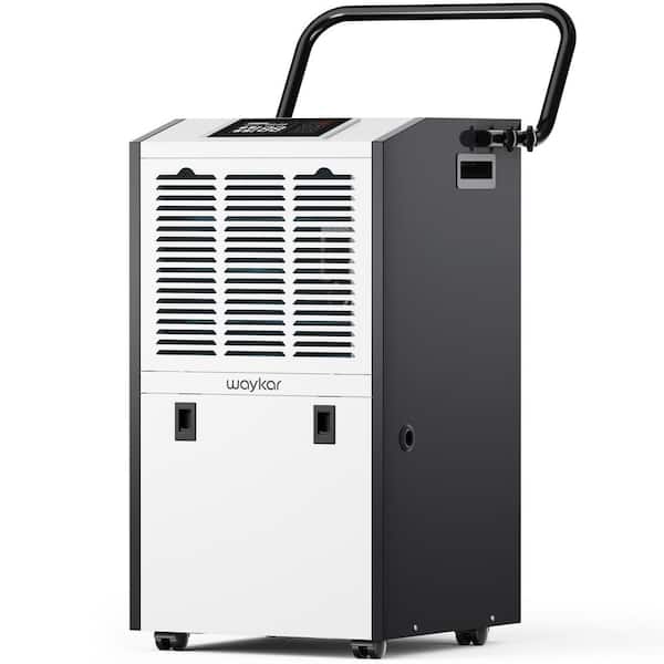 waykar 155 pint Industrial Dehumidifier with Intelligent Drying Function for Warehouses, Basements up to 8000 square feet,White