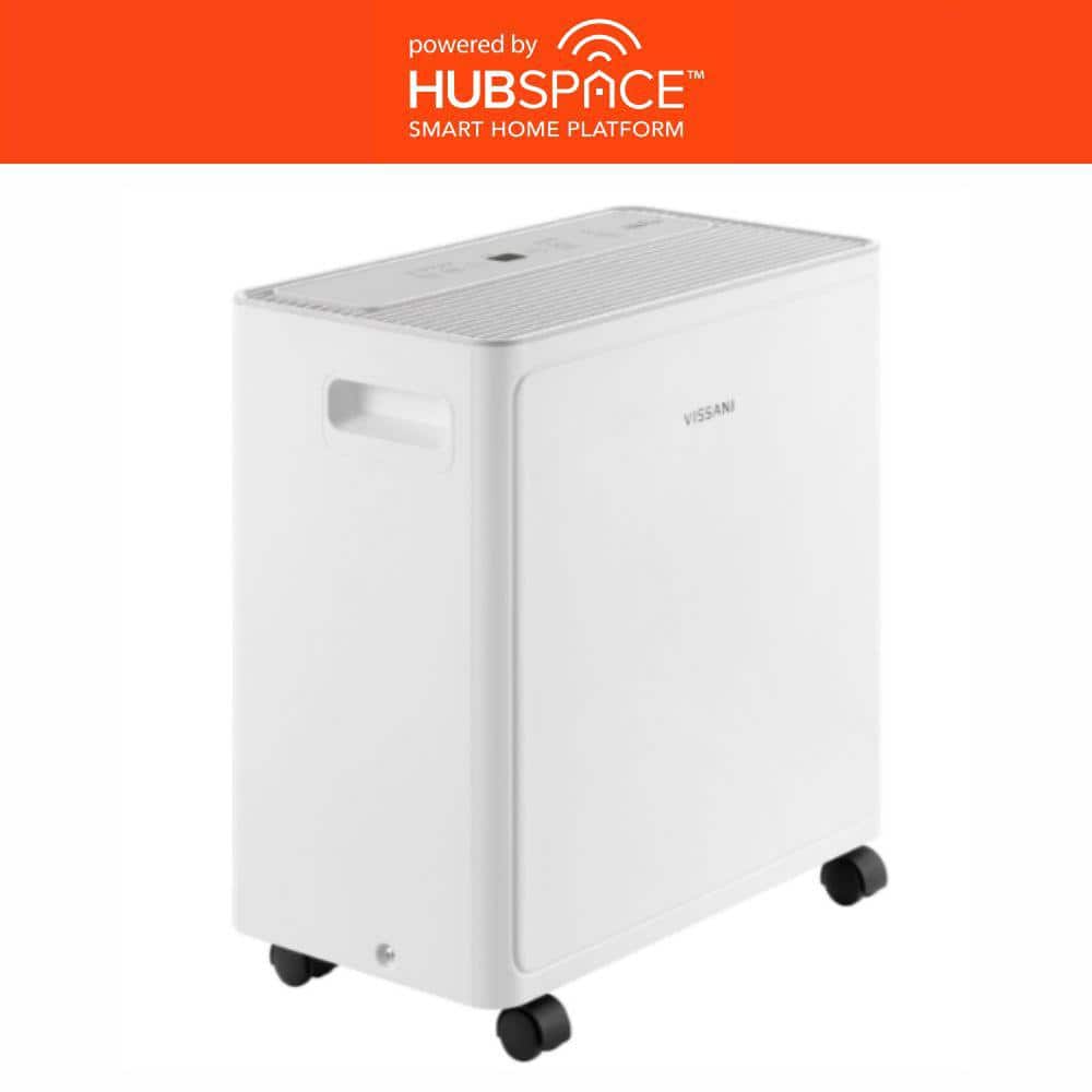 Vissani 25 pt. 1,500 sq. ft. Dehumidifier in White for Basement