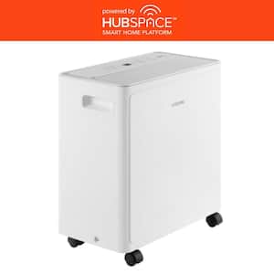 25 pt. 1,500 sq. ft. Dehumidifier in White for Basement, Garage, or Wet Rooms with 2-Speeds, ENERGY STAR