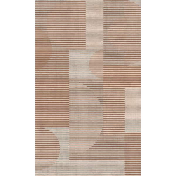 Walls Republic Taupe Circles Shapes Geometric Textured Print Non Woven Non-Pasted Textured Wallpaper 57 Sq. Ft.