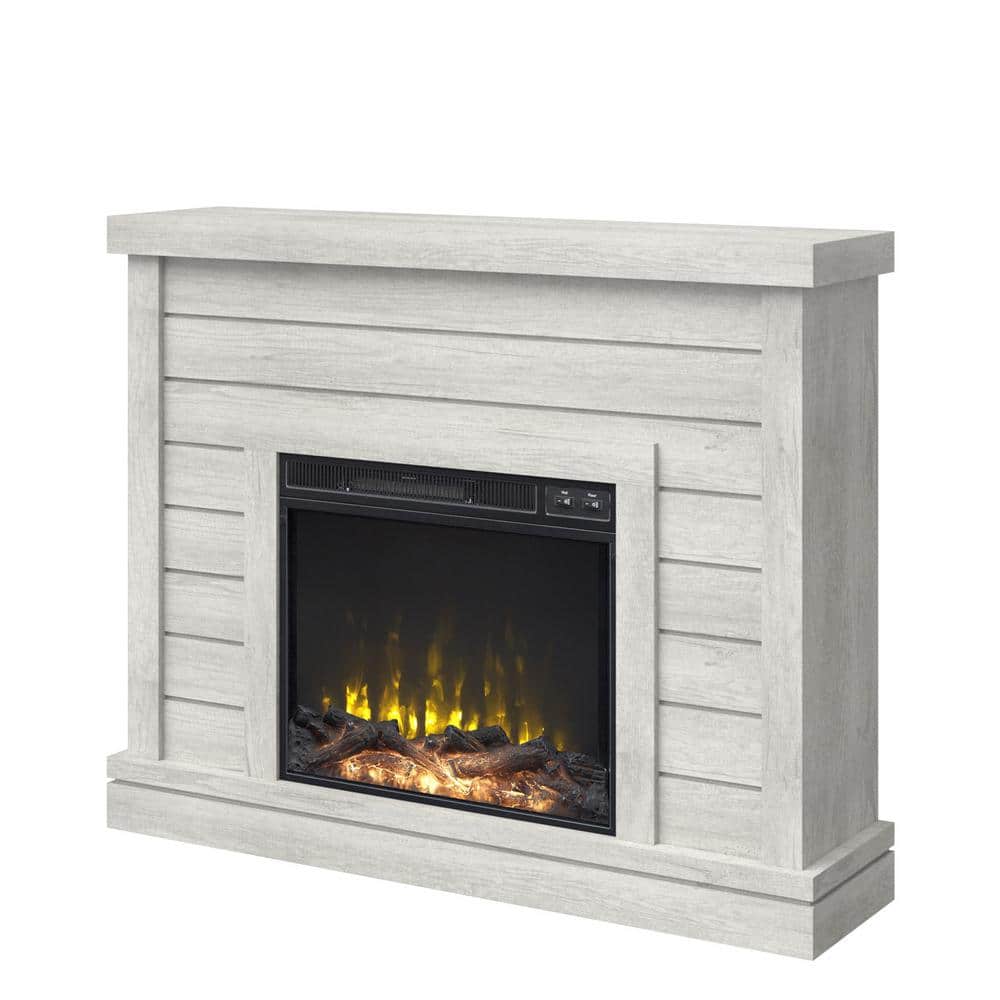 Sargent Oak Shiplap Wall Mantel Electric Fireplace