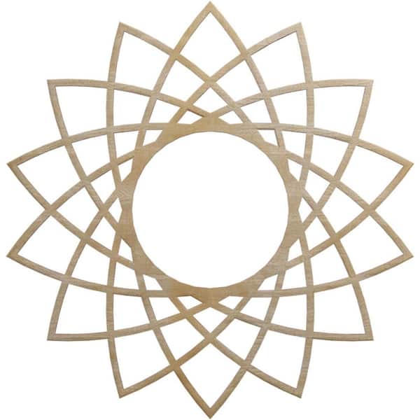 Ekena Millwork 0.25 in. x 8.5 in. x 22 in. Wood Medallion Moulding