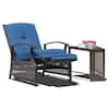 Patio Recliner Chair Outdoor Adjustable Lounge Chair with Strong ...