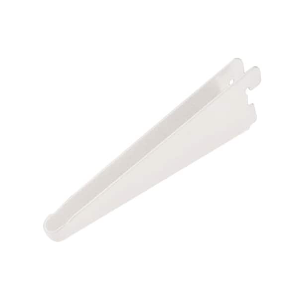Rubbermaid 6.5 in. White Twin Track Bracket for Wood Shelving