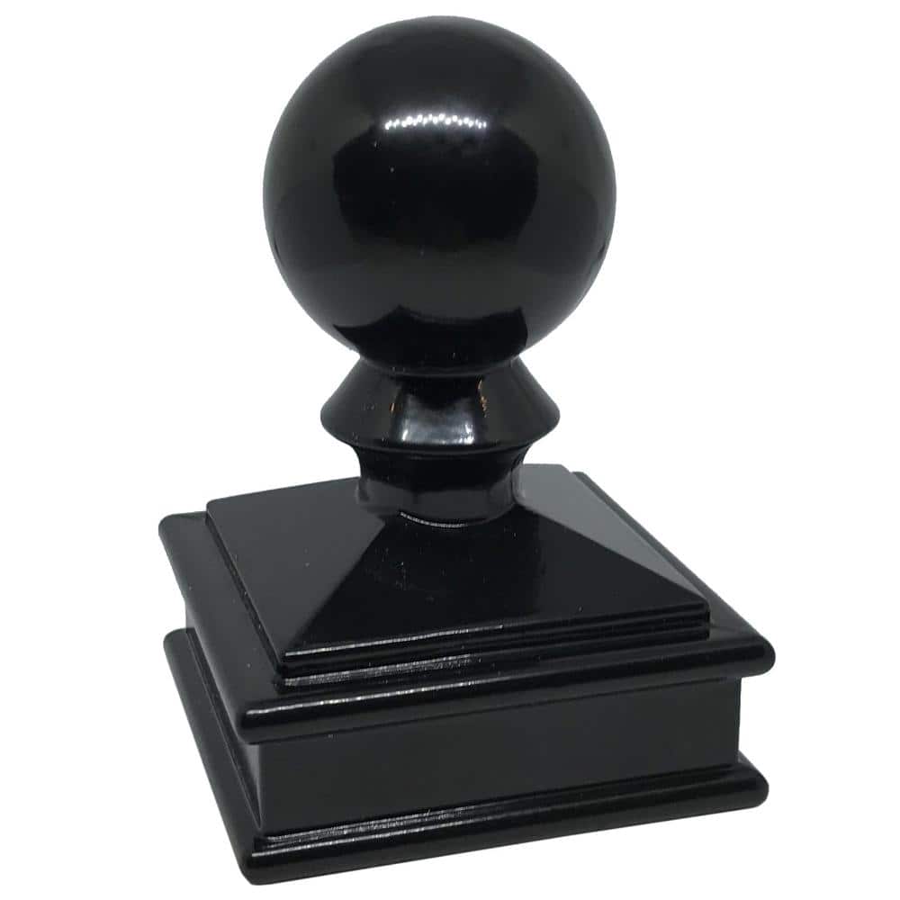 "2"" x 2"" Aluminium Ball Top Post Cap for Metal Posts – Pressure Fit – Powder-Coated Black (1 Pack)" price history on PriceWatchPro