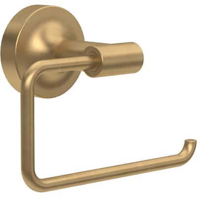 Voisin Wall Mount Euro Single Post Toilet Paper Holder Bath Hardware Accessory in Satin Gold