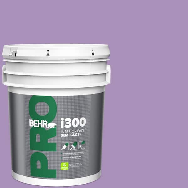 BEHR PRO 5 gal. #650B-5 Garden Pansy Semi-Gloss Interior Paint
