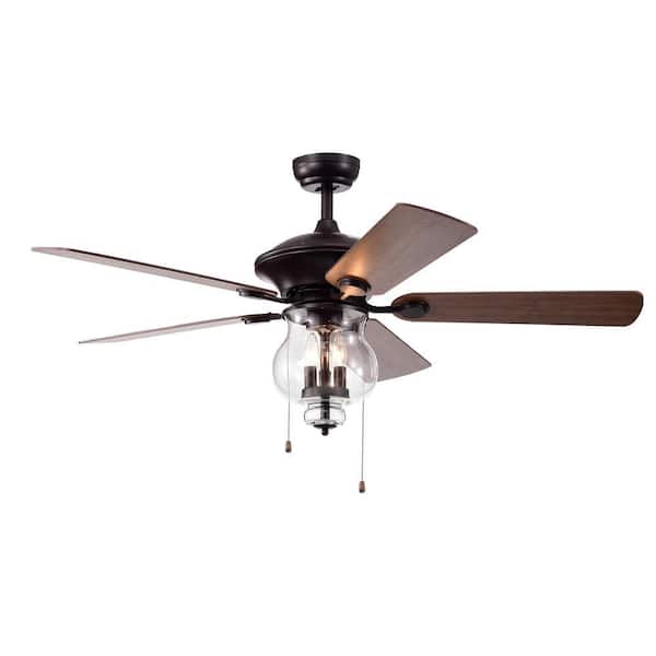 Warehouse of Tiffany Topher 52 in. Indoor Antique Bronze 5-Blade