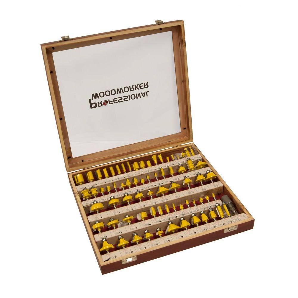 Professional Woodworker Router Bit Set (75Piece)7744 The Home Depot