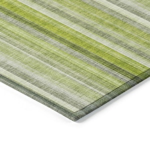 Chantille ACN543 Green 1 ft. 8 in. x 2 ft. 6 in. Machine Washable Indoor/Outdoor Geometric Area Rug