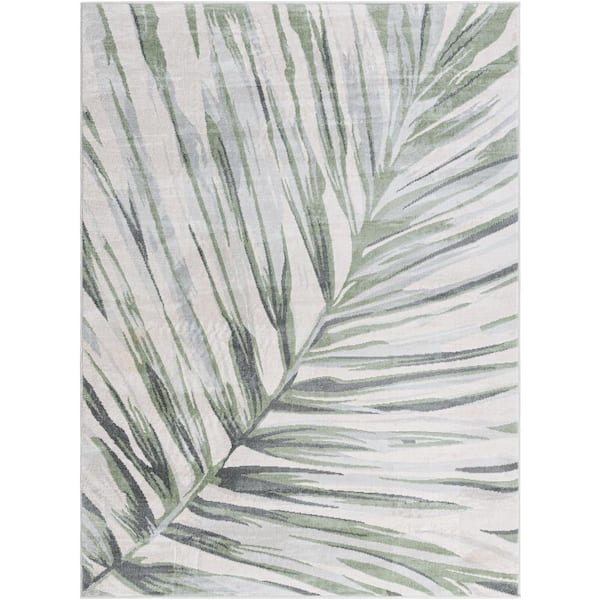 Livabliss Roma Gray Coastal 6 ft. x 9 ft. Indoor Area Rug
