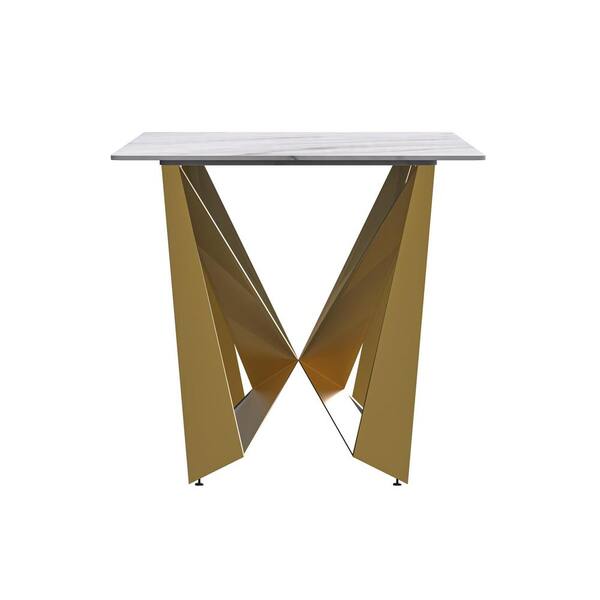 ⭐Jing⭐　INOUT NEW Standard Table Leisuremod Nuvor Modern Dining Table with a 62 in. Sintered