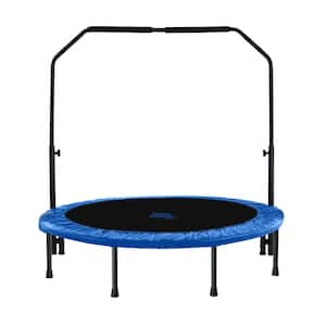 Machrus Upper Bounce 48 in. Mini Rebounder Trampoline with Durable Jumping Mat, Portable and Foldable Workout Trampoline