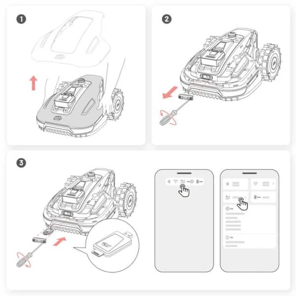 MAMMOTION 4G Module for YUKA mini Series 7.5 in Cutting Width